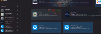 Vista del proyecto Kogui.app
