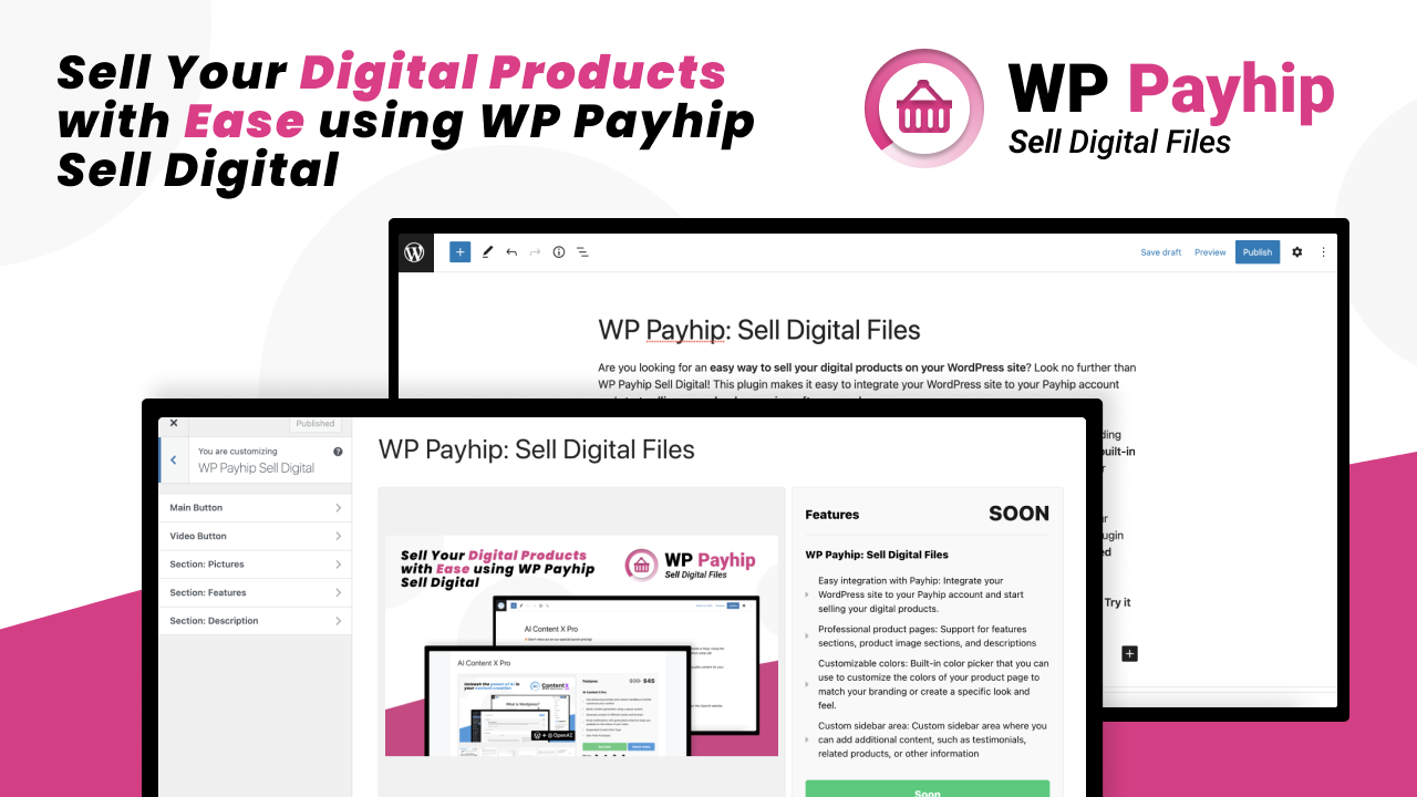 WP Plugin• WP Payhip: Sell Digital Files • Jodacame • Dev